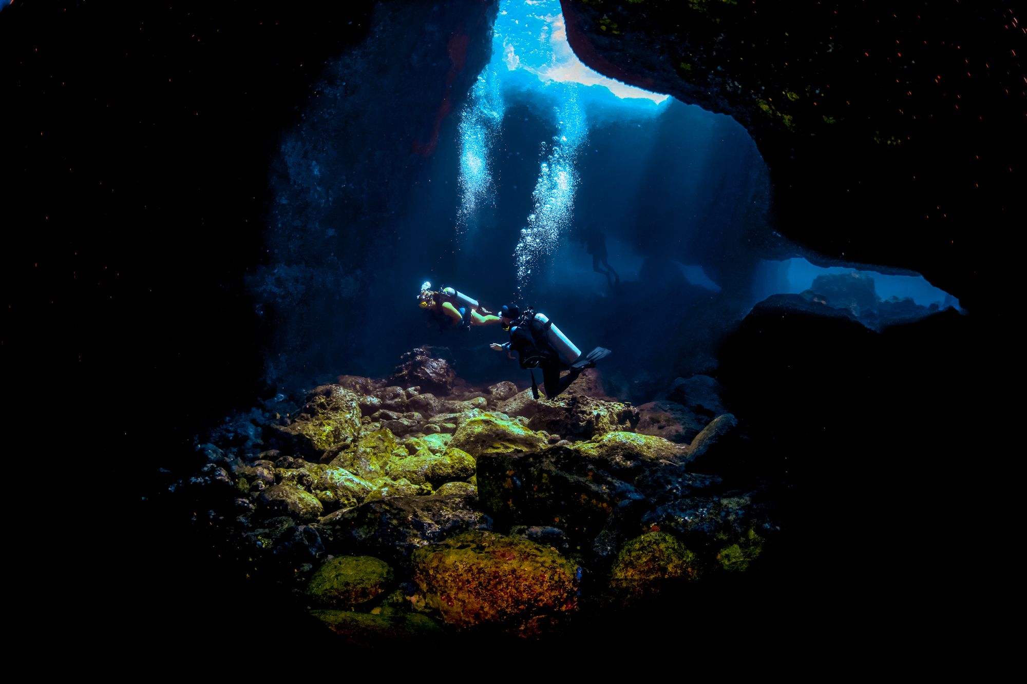 Scuba Diving Jamaica Cave Exploring