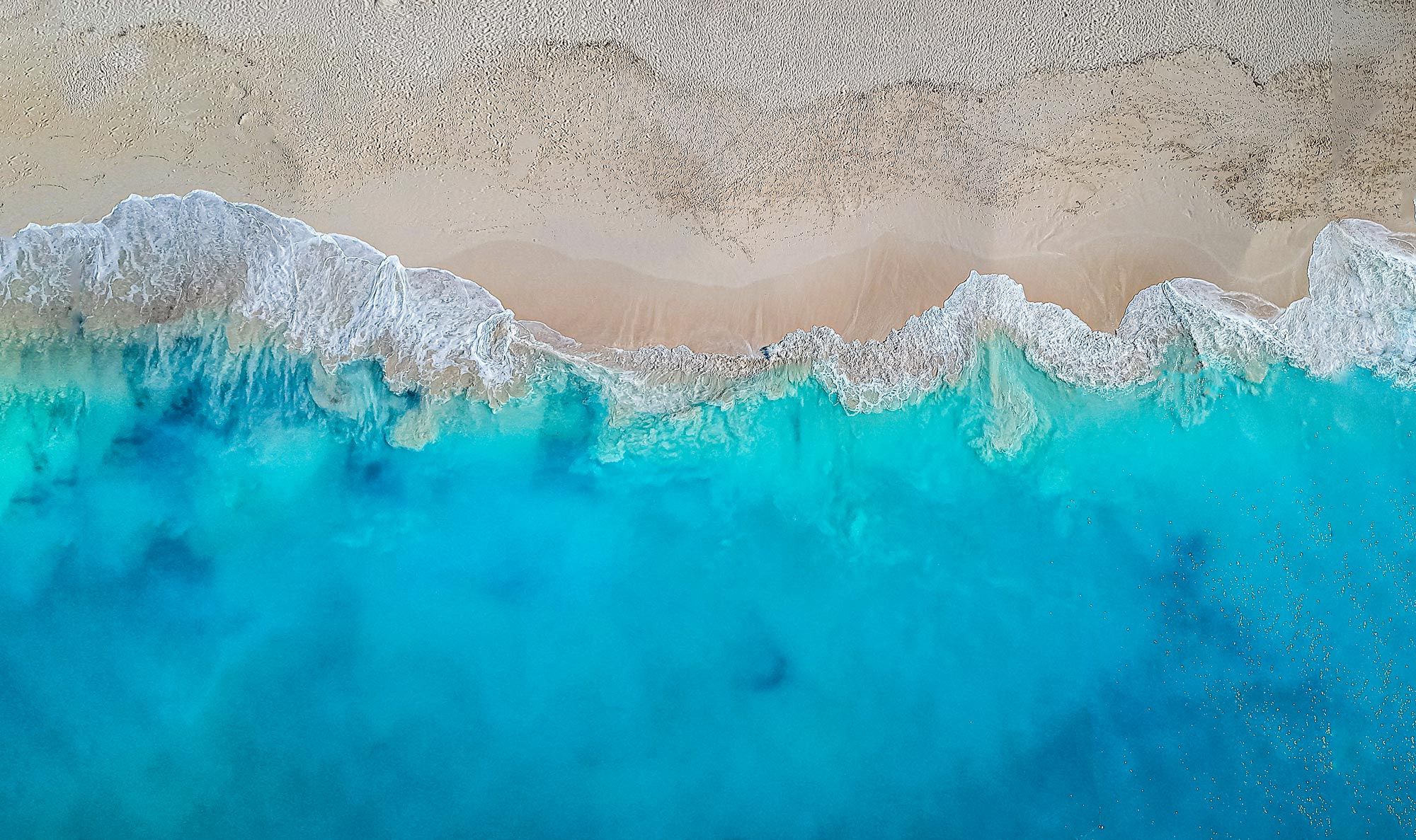 Aerial Grace Bay Providenciales Turks and Caicos