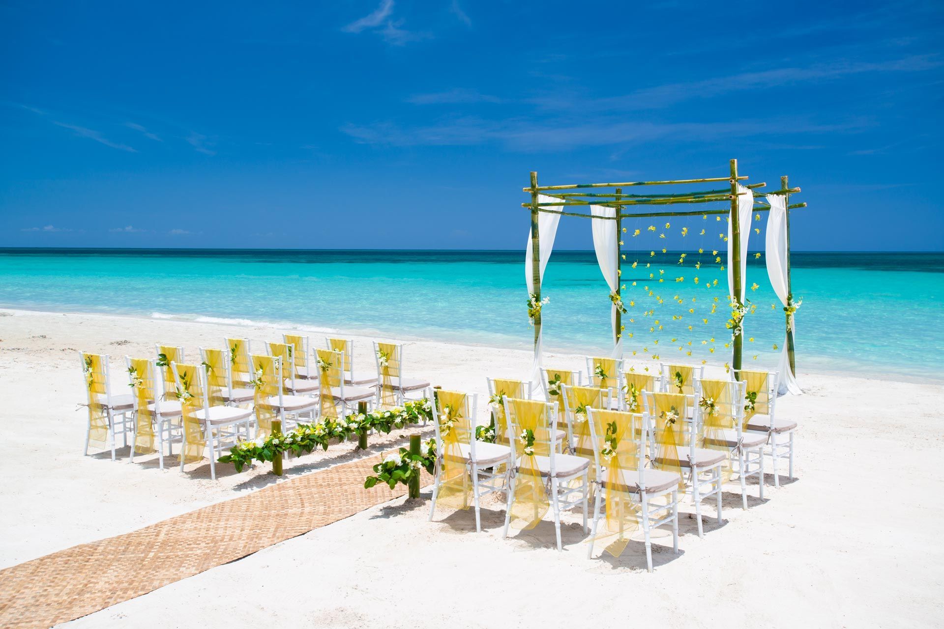 Beaches Negril Beach Front Wedding Reception