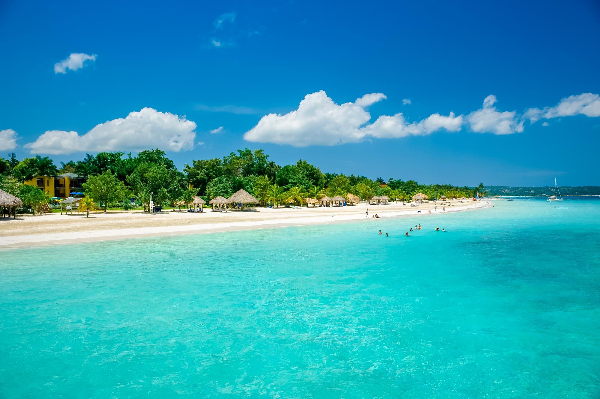 Beaches Negril Jamaica Seven Mile Beach Family Aerial