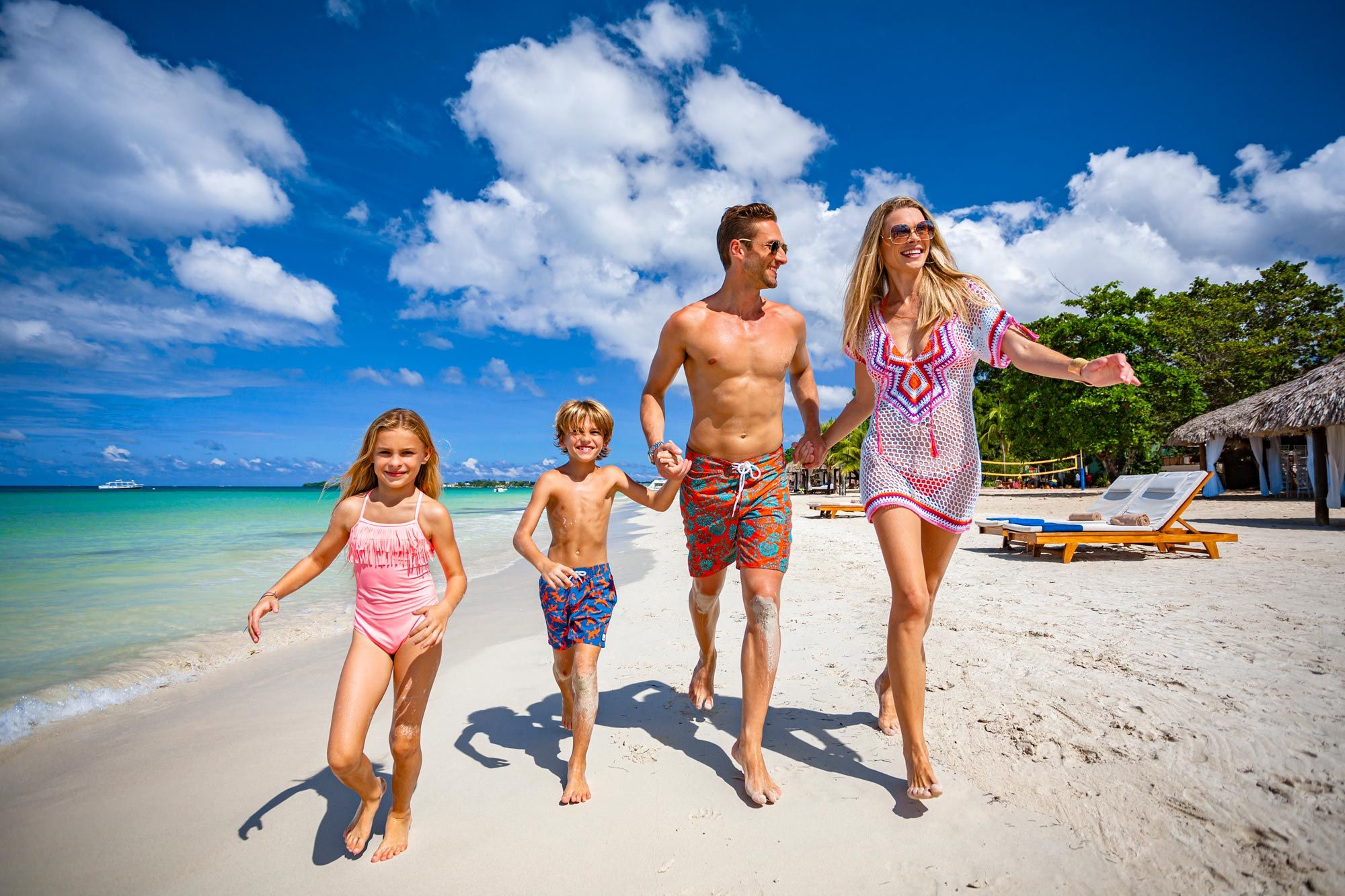 Plages Negril Jamaïque Seven Mile Beach Family