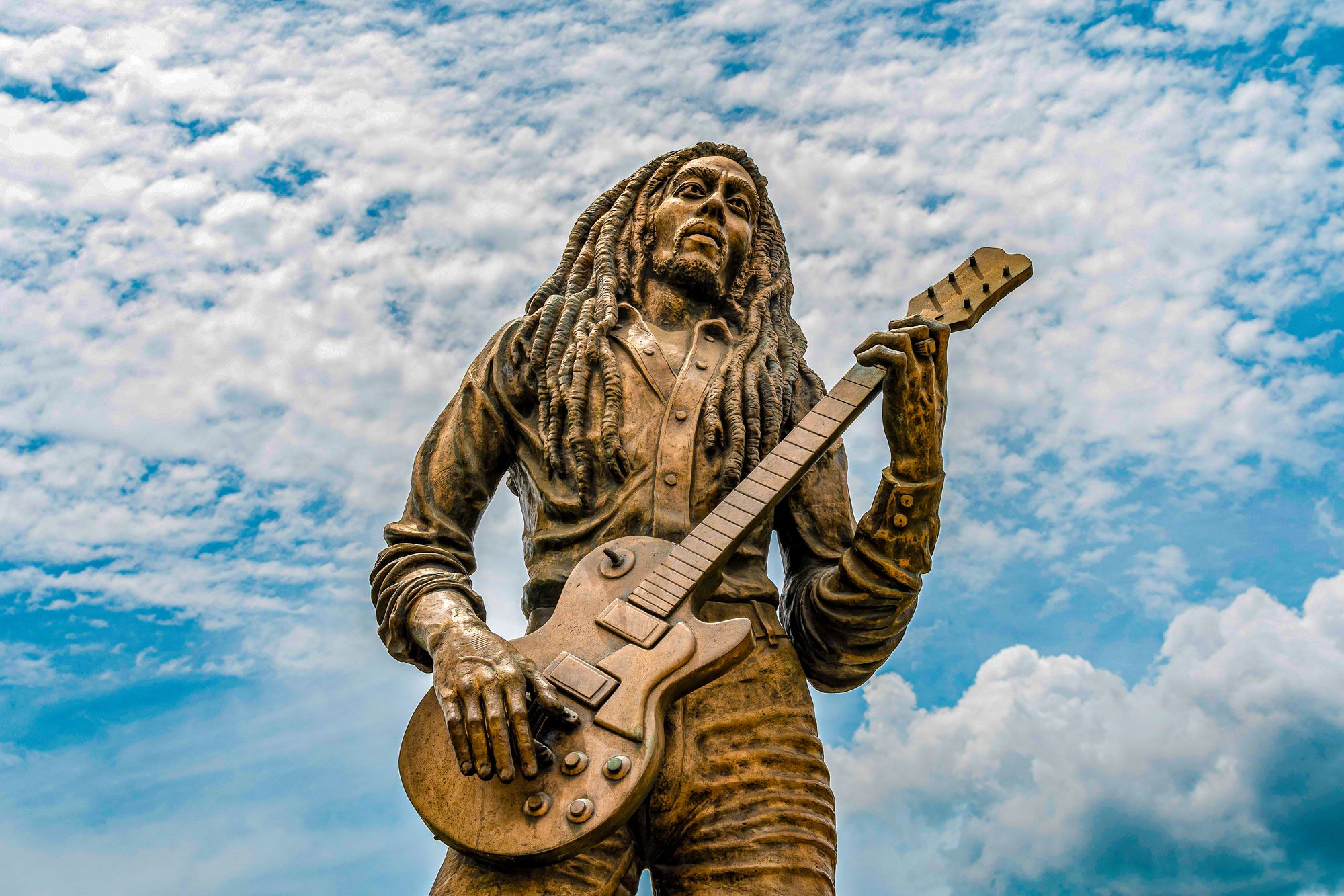 Bob Marley Standbeeld Jamaica