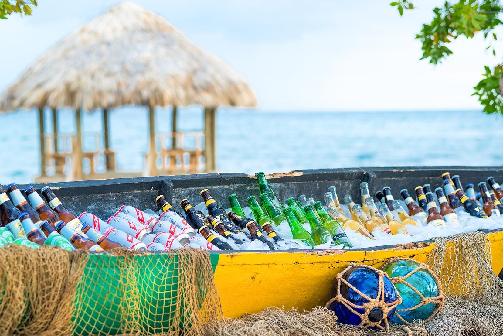 Sandals South Coast Canoe Filled Refreshments