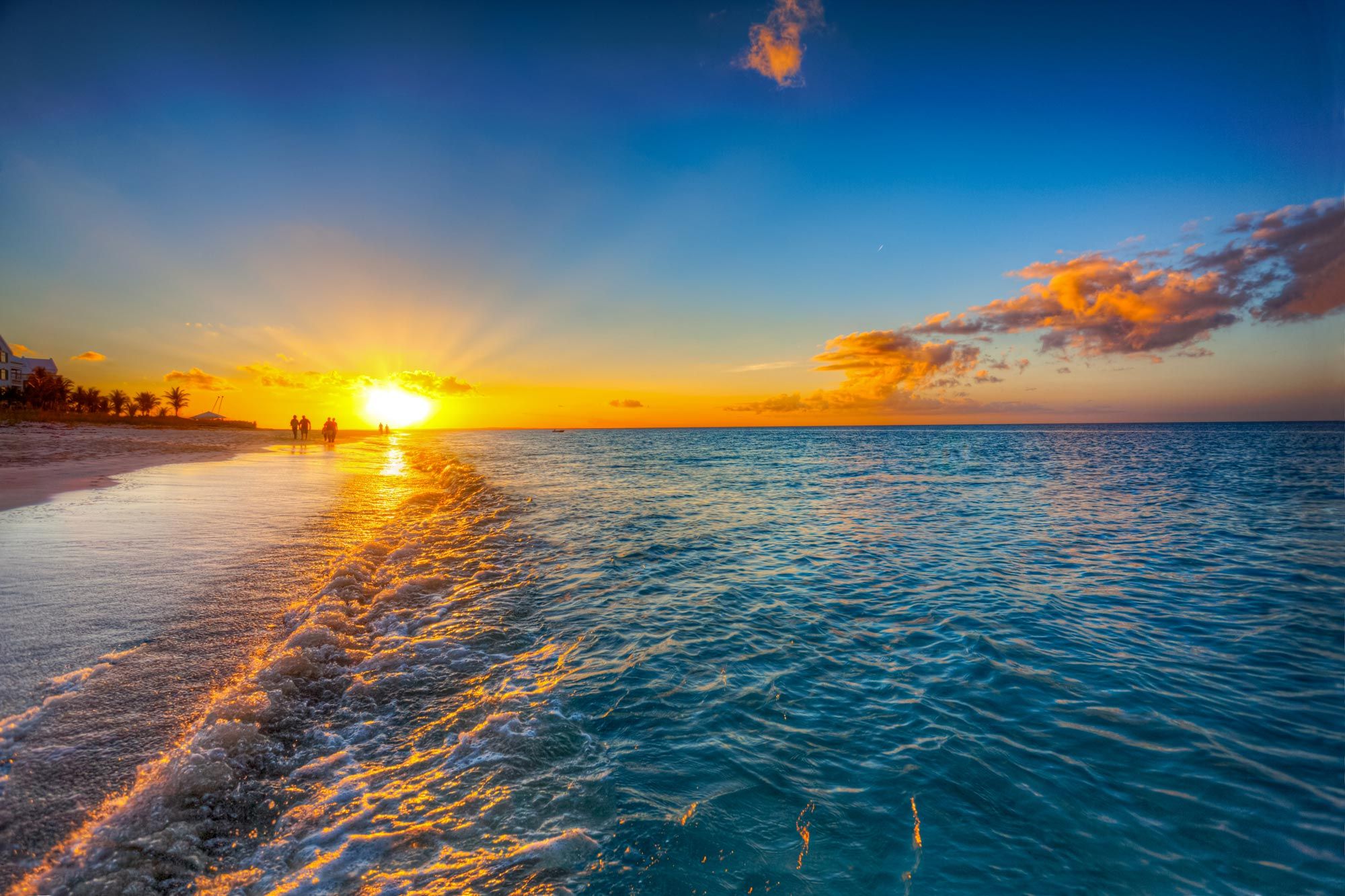 Sunset Grace Bay Beach Providenciales Turks and Caicos