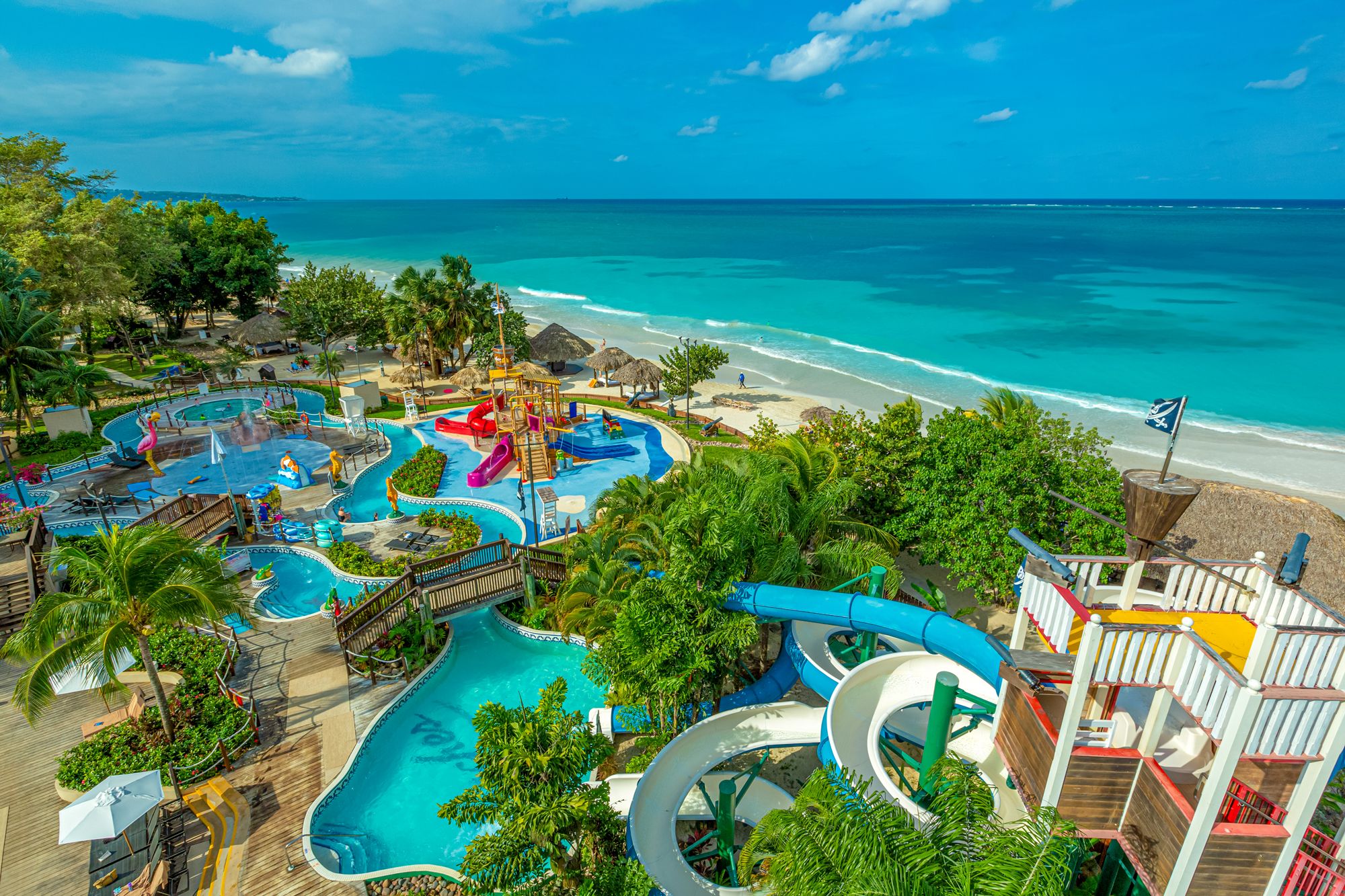 Beaches Negril Waterpark Aerial