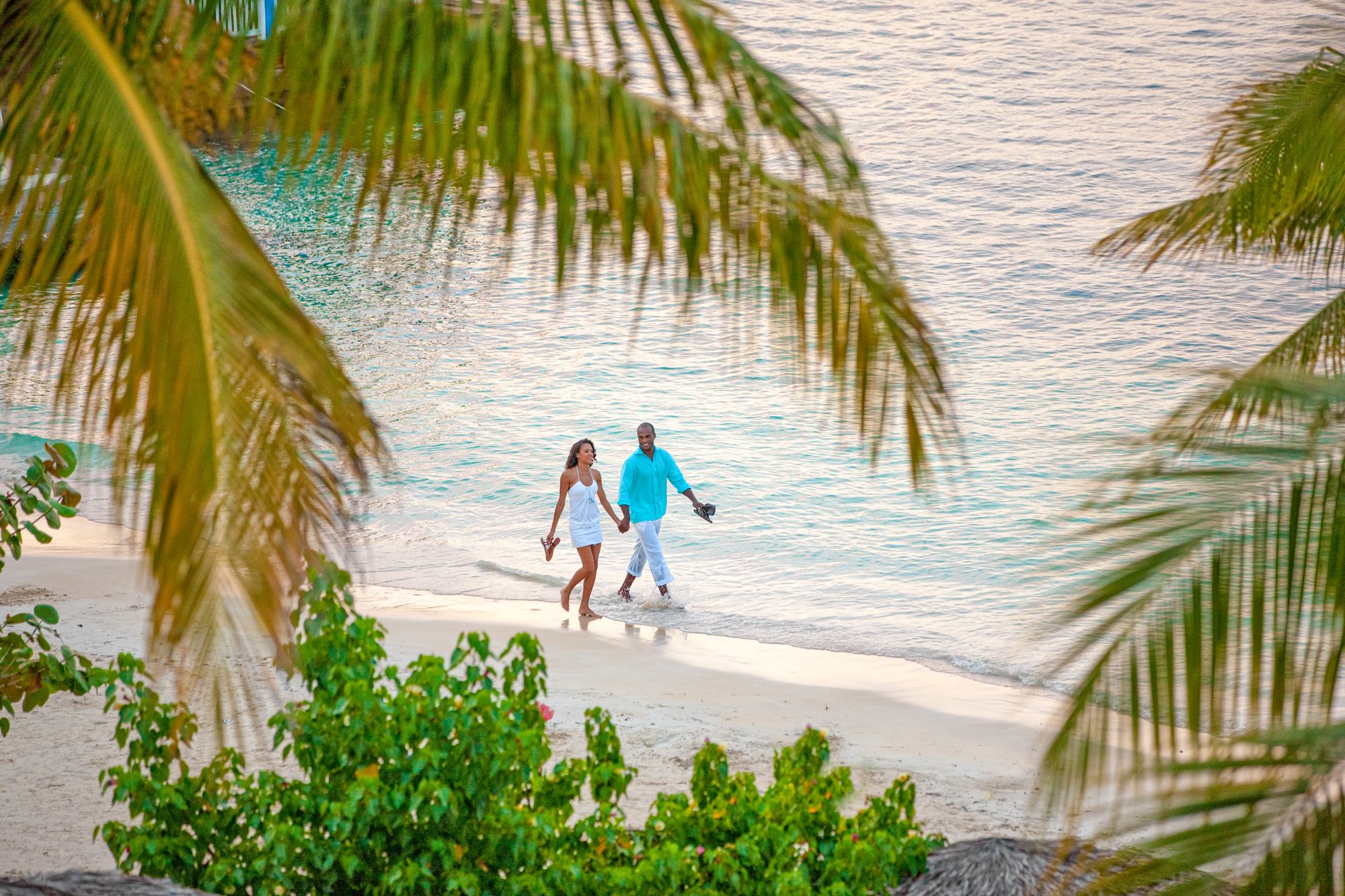 Beaches Ocho Rios Couple Walk Beach