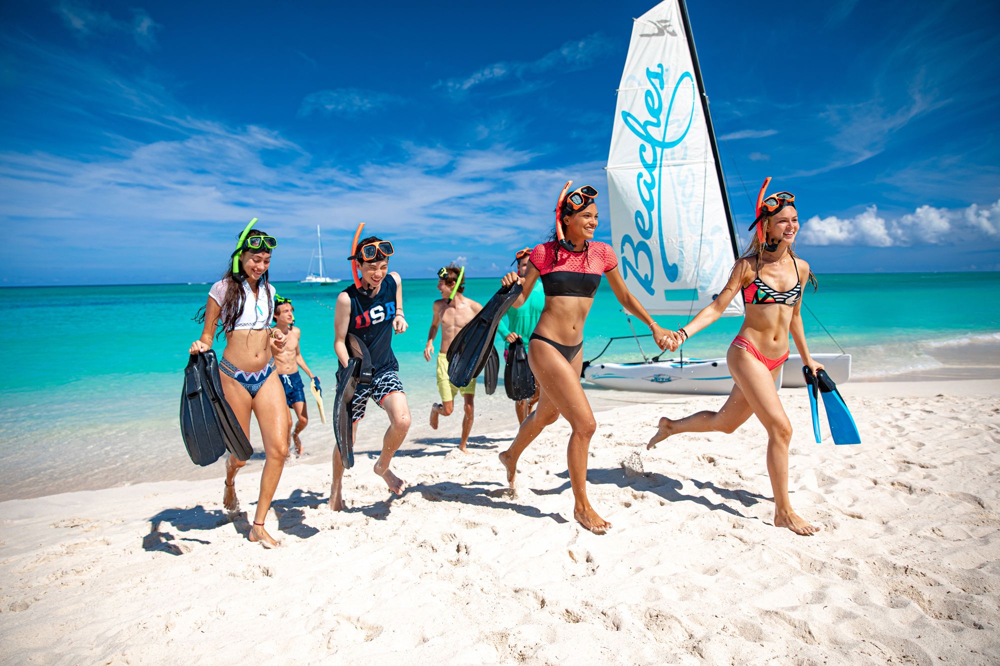 Beaches Turks Caicos Snorkelling Kids