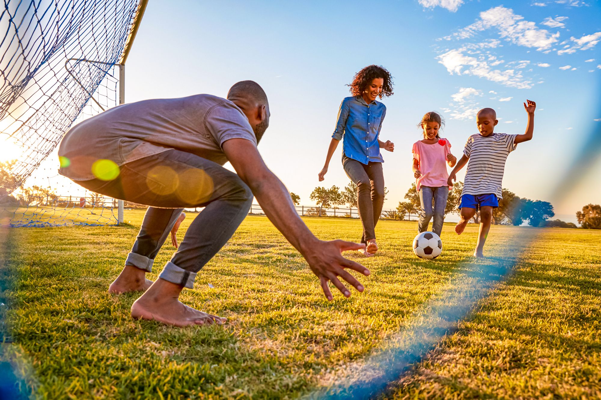 Family Playtime Soccer Screen Time