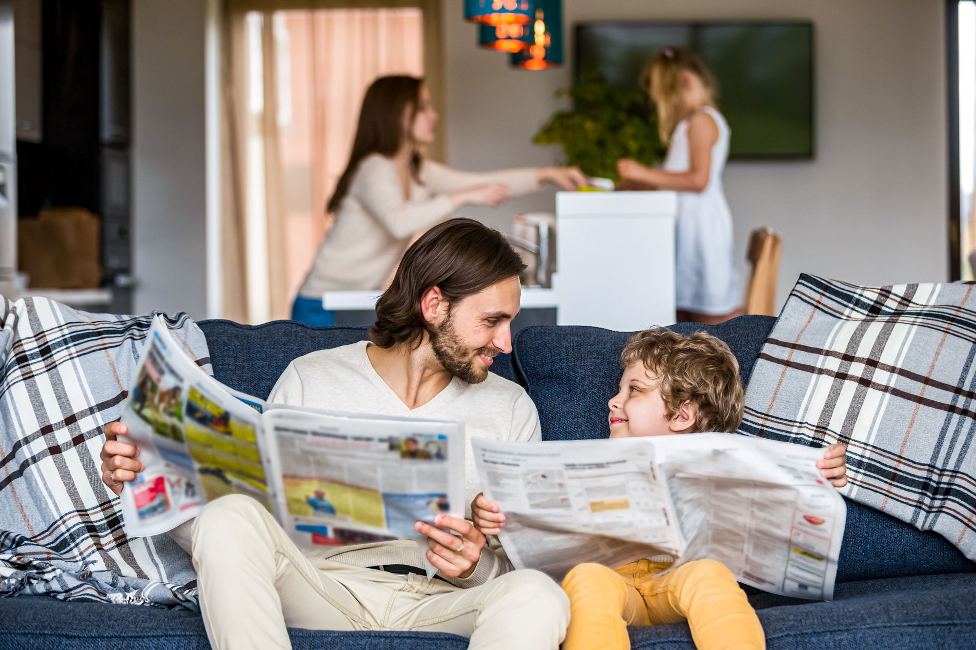 Father Son Reading Example Quality Time Screen Time