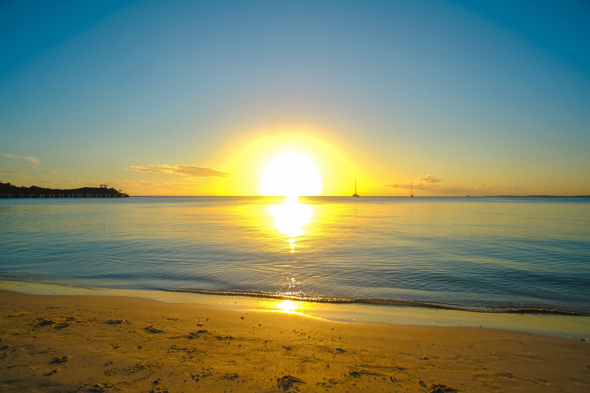 Sunset Sapodilla Bay Providenciales Turks Caicos