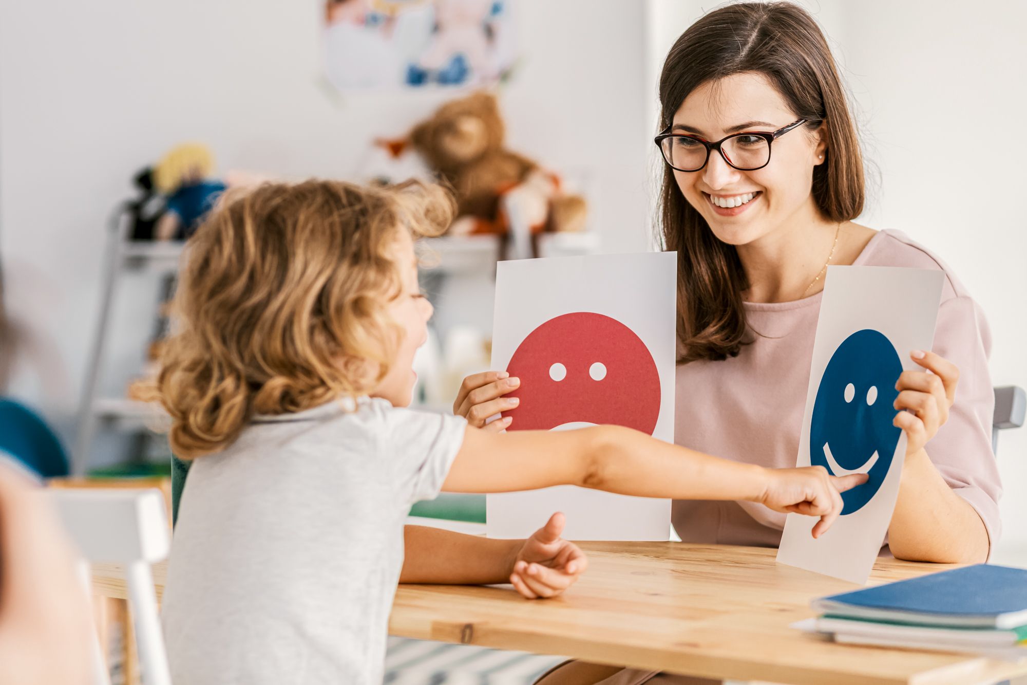 Kid Autism Caretaker Learning