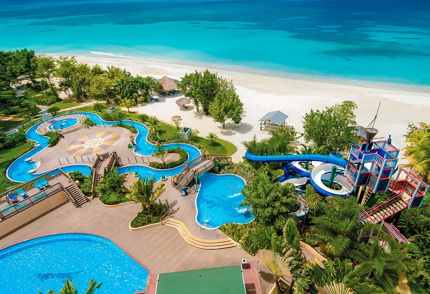 Beaches Negril waterpark in Jamaica