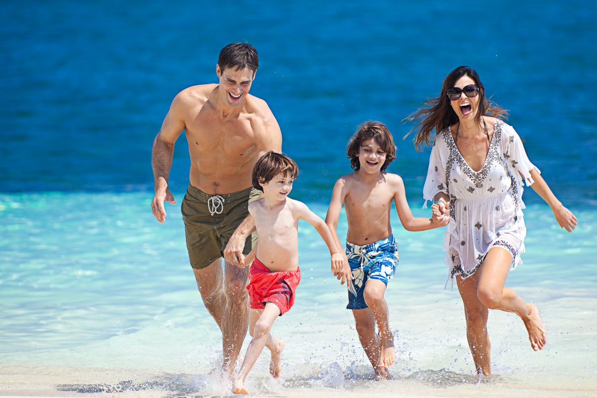 Family on Beach