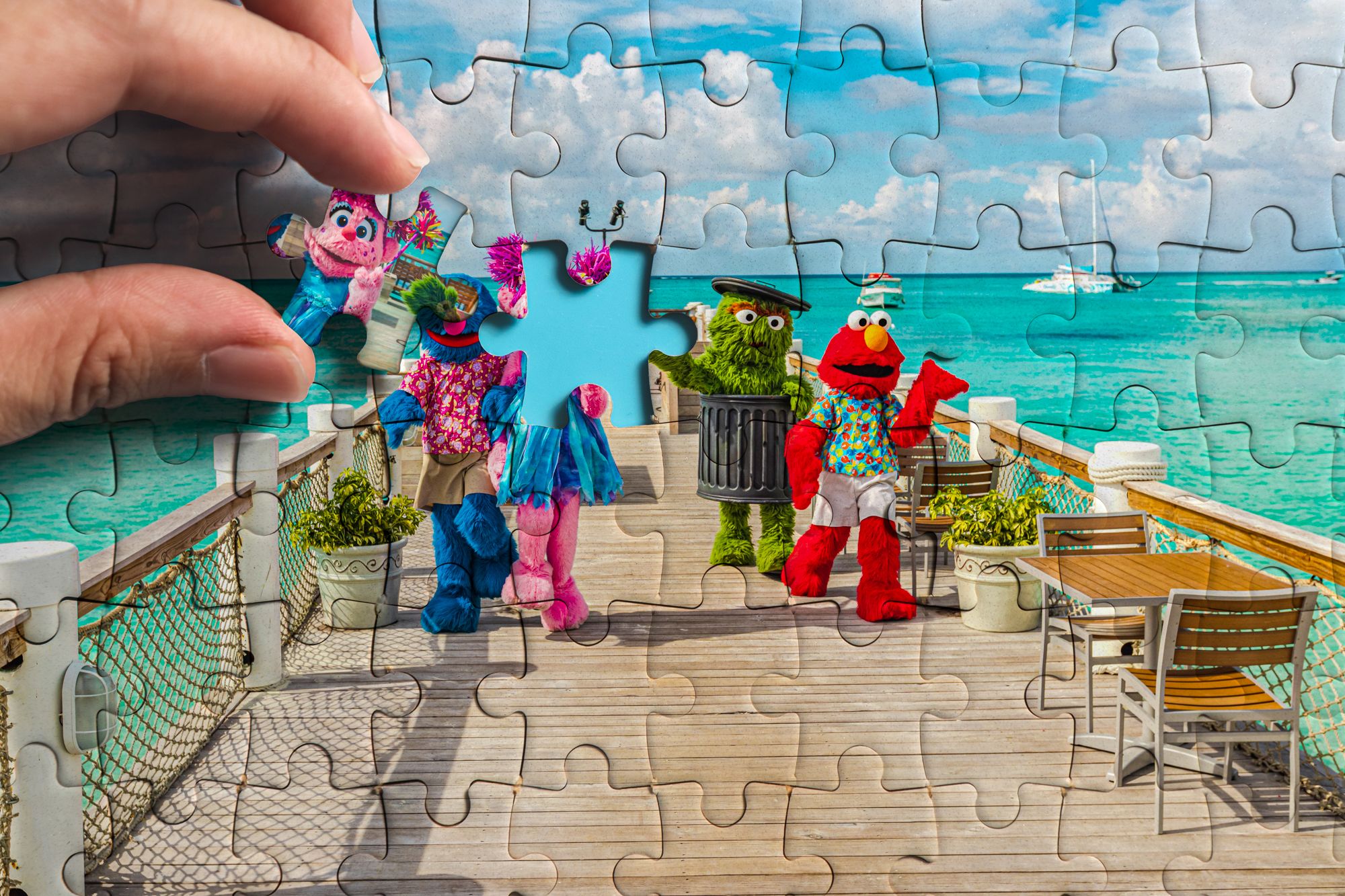 Beaches Turks Caicos Sesame Street Puzzle