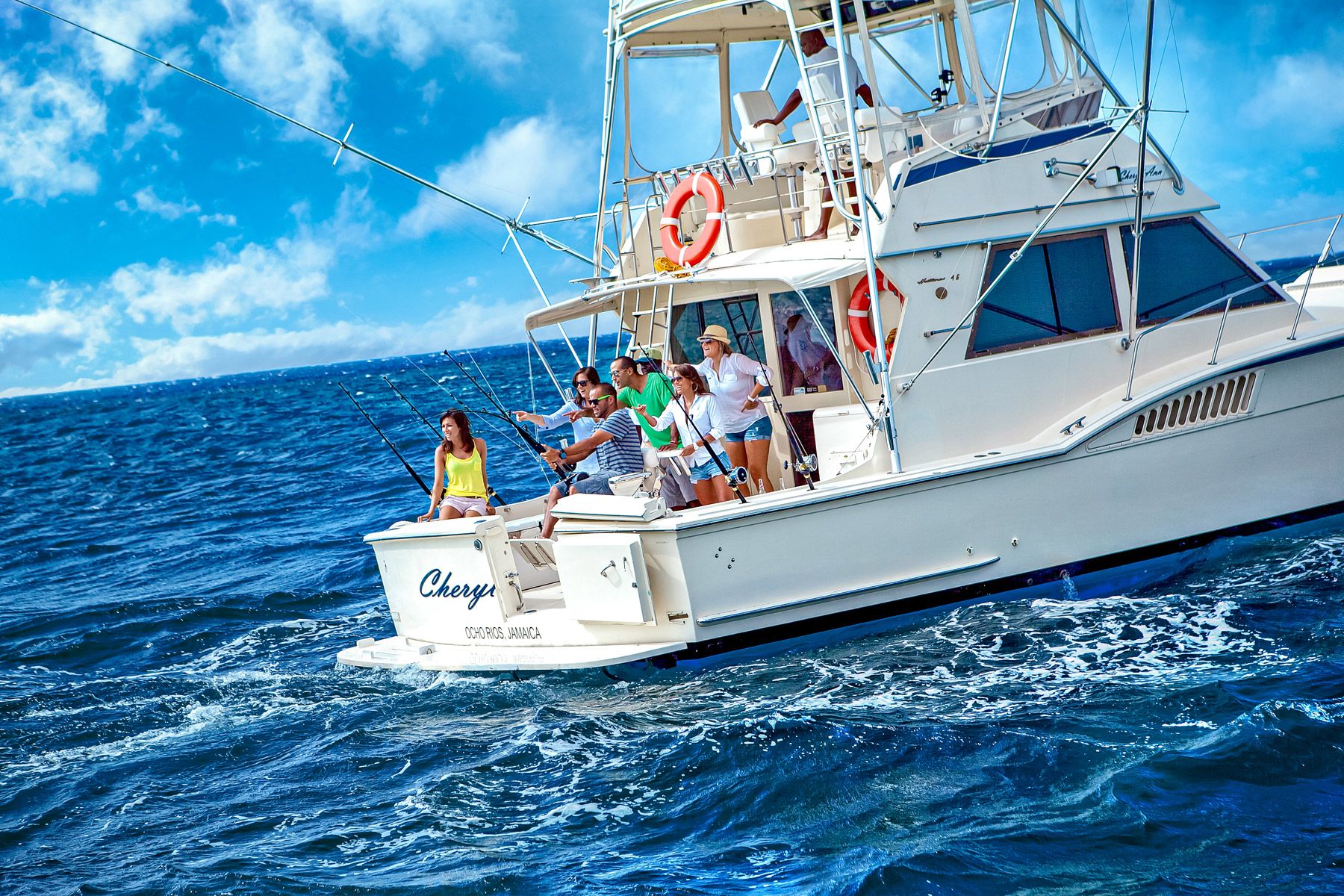 deep sea fishing boat negril jamaica