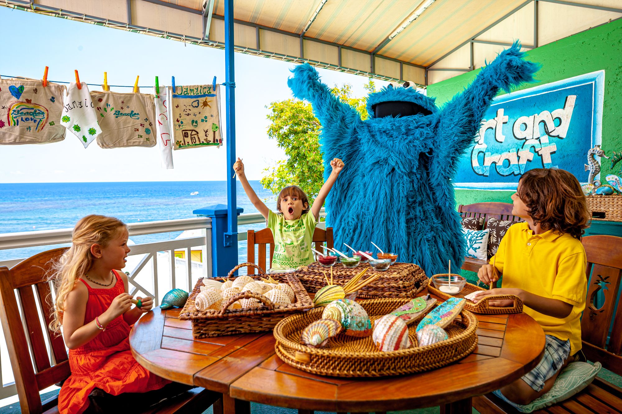 Beaches Ocho Rios Sesame Street Cookie Monster Crafts