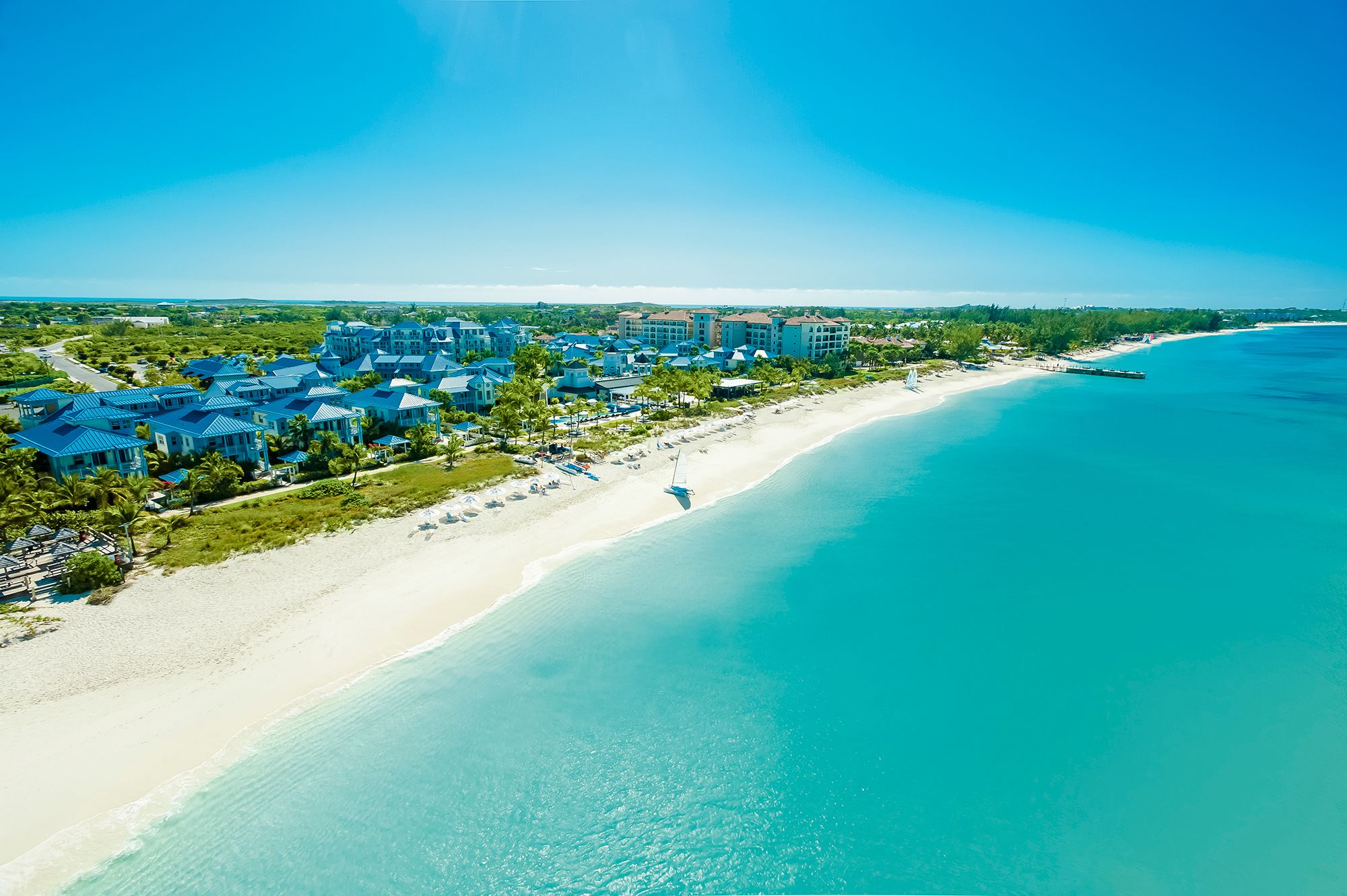 Beaches Turks Caicos Coral View Village Aerial