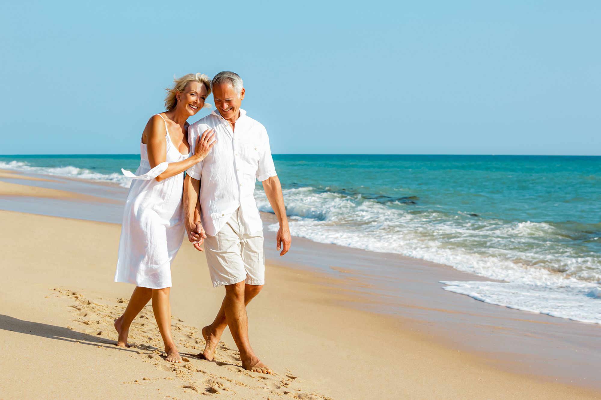 Mature Couple Beach Hawaii