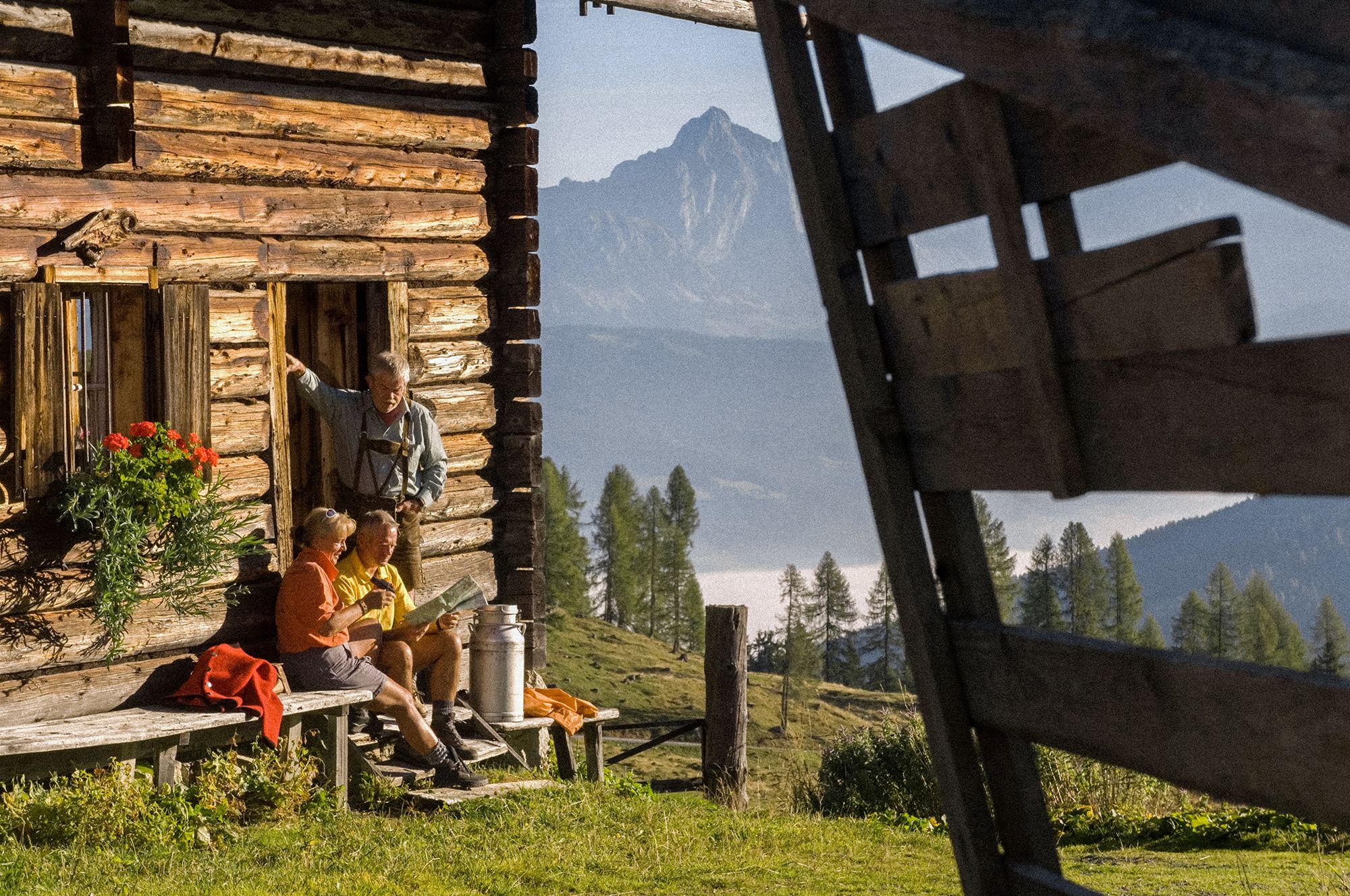 National Park Log Cabin Mature Guests