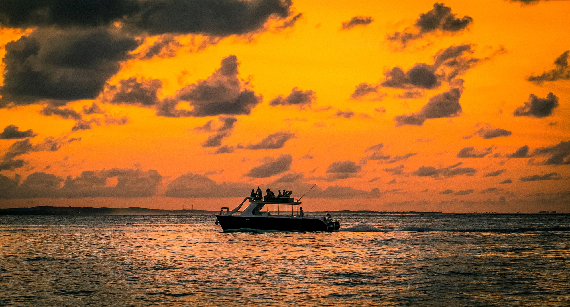 Turks Caicos Fishing Boat Sunset