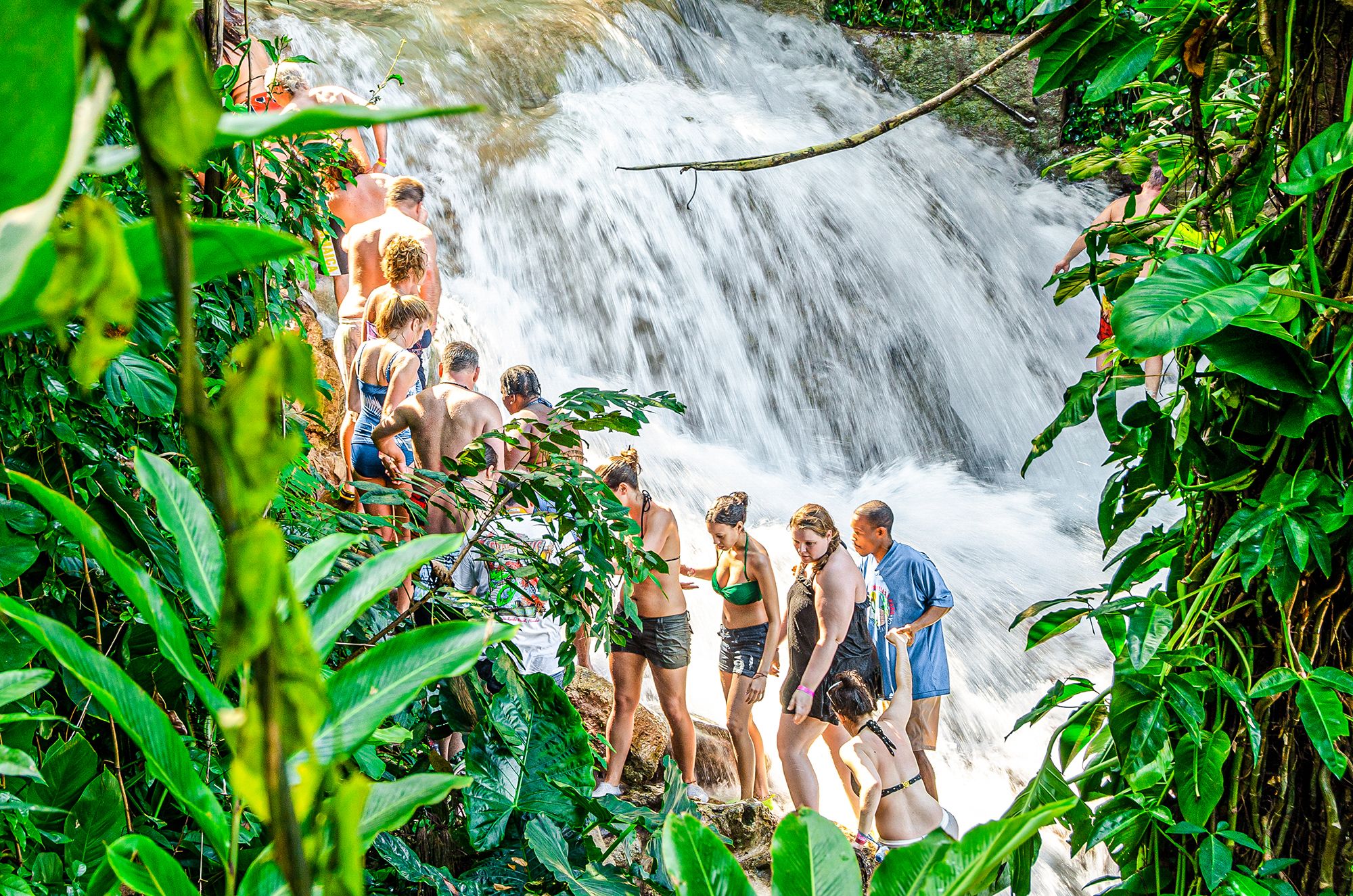 Dunns River Falls Ocho Rios Jamaica Climbing