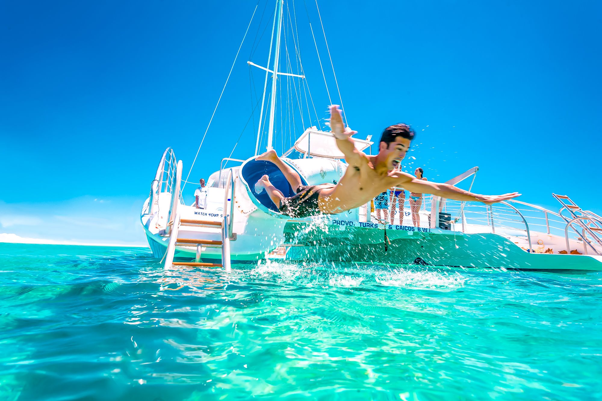 Beaches Turks Caicos Catamaran Water Slide