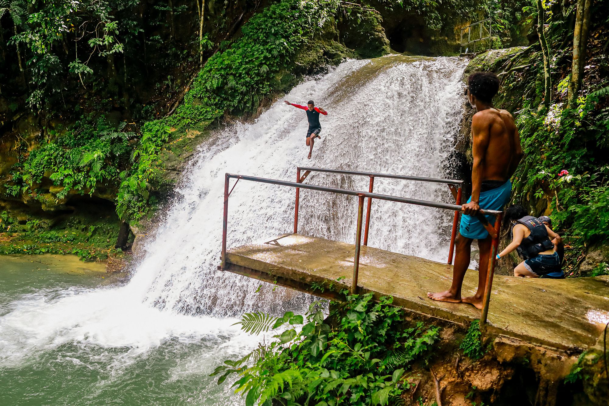 Ocho RIos Blue Hole Jamaica Jumping