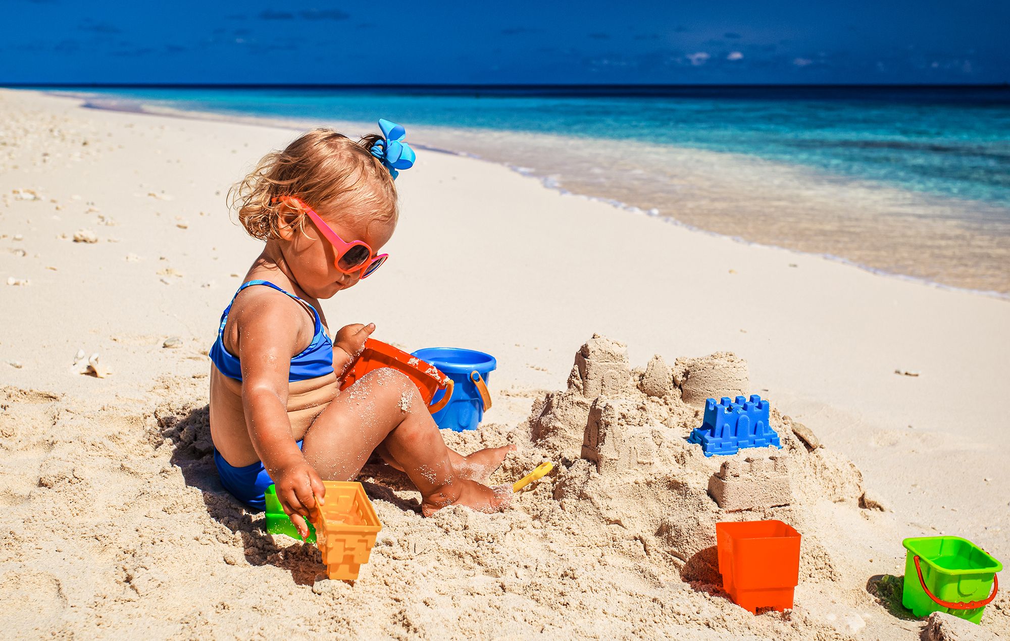 Baby Beach Games Building Castle