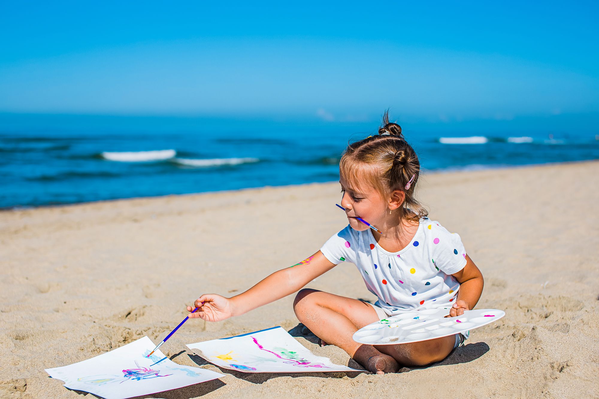 Baby Beach Games Painting