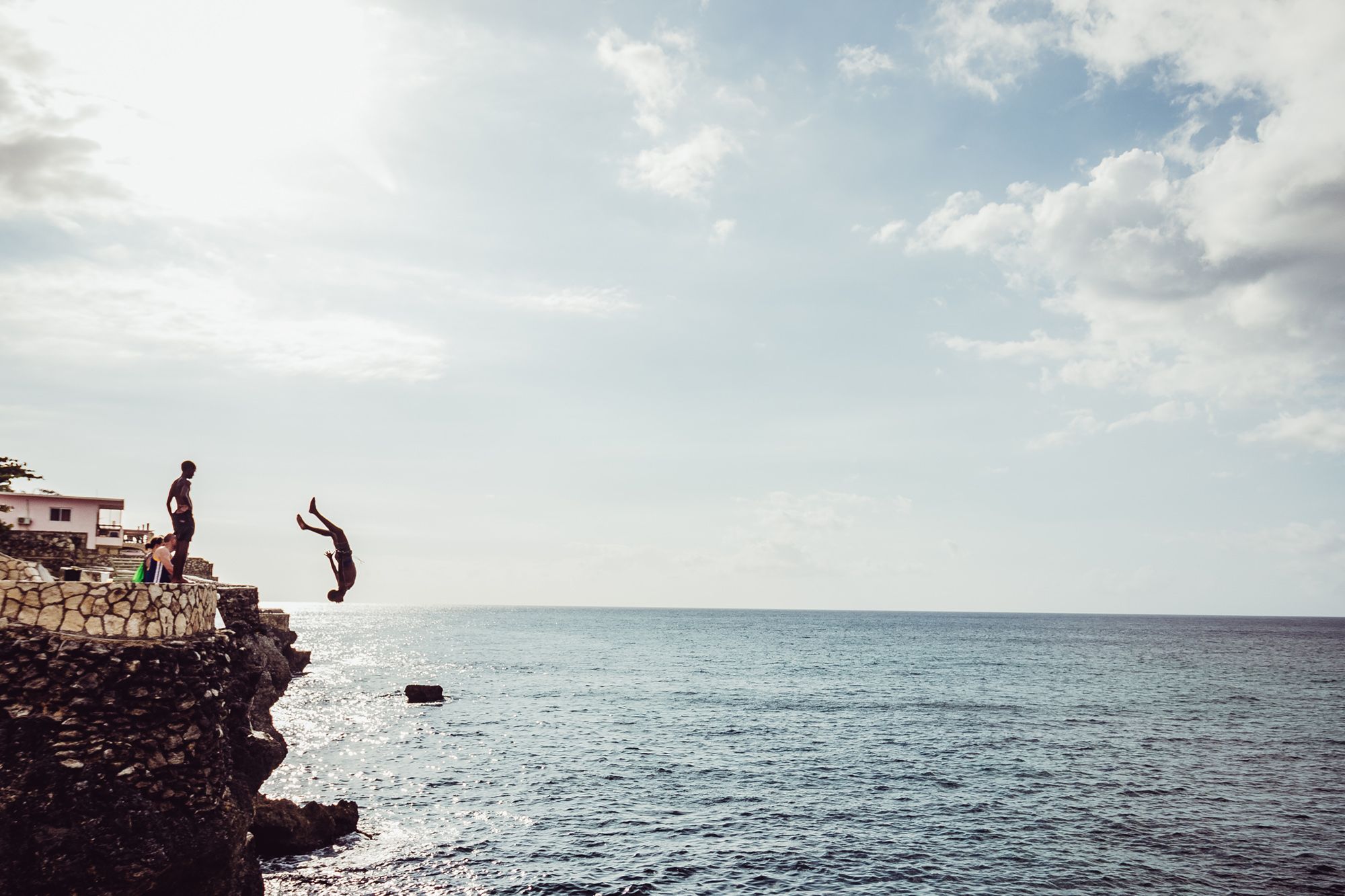 cliff-jumping