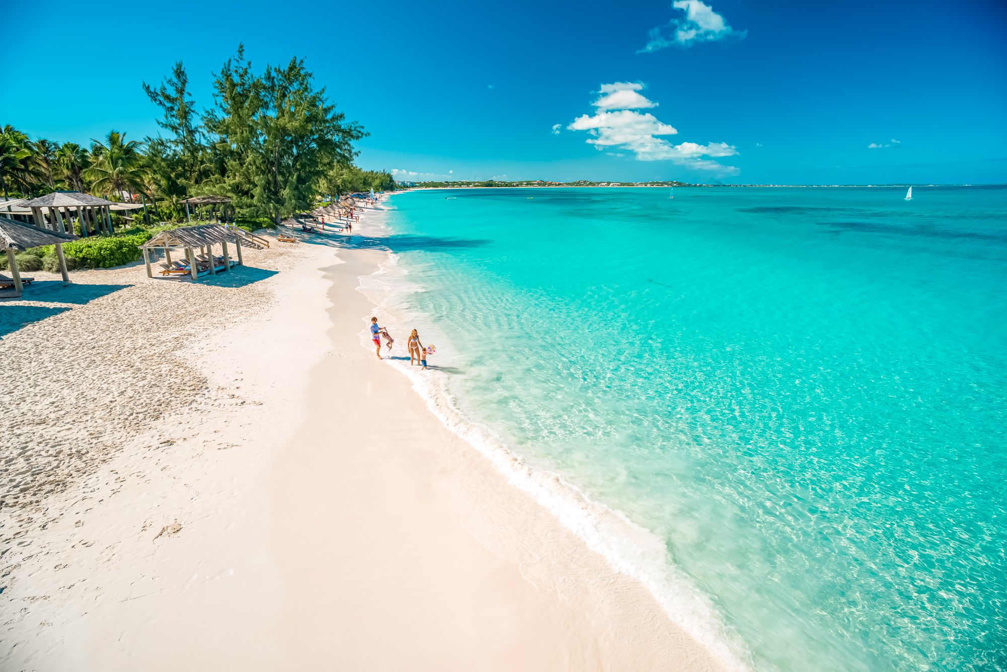 Beaches Turks Caicos Family Aerial