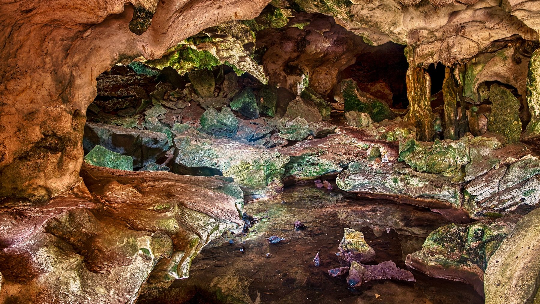 Conch Bar Caves Turks Caicos Inside