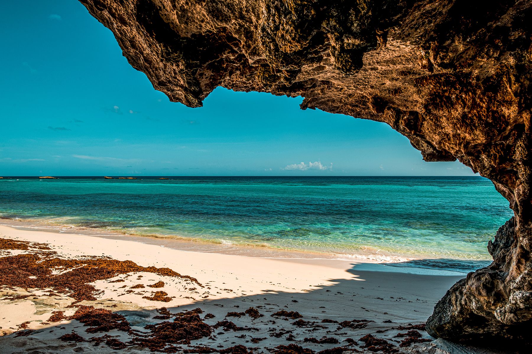 Hidden Cave Turks Caicos Beach