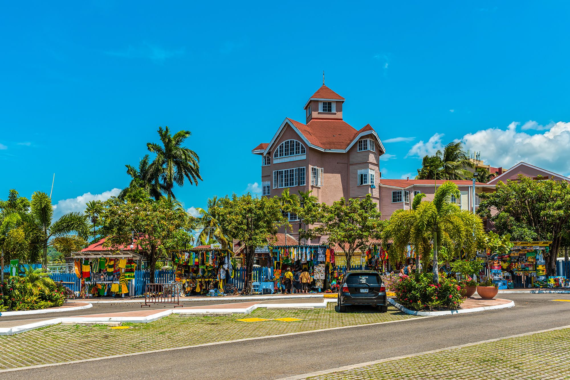 Souvenir Market Ocho Rios Overview Jamaica