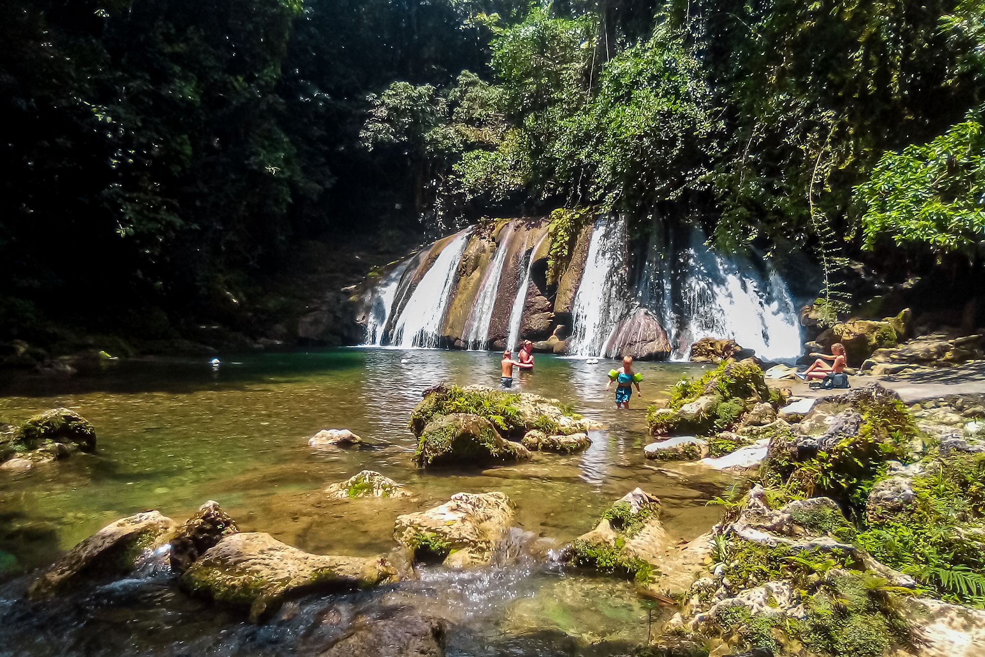 Reach Falls Jamaica Family