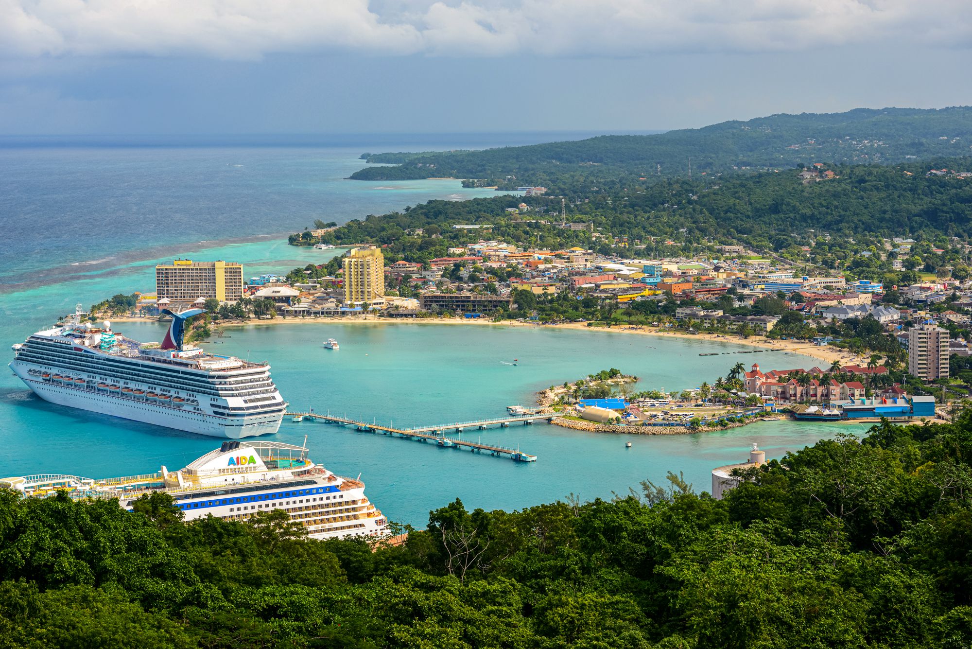 Aerial Marina Cruise Ocho Rios Jamaica