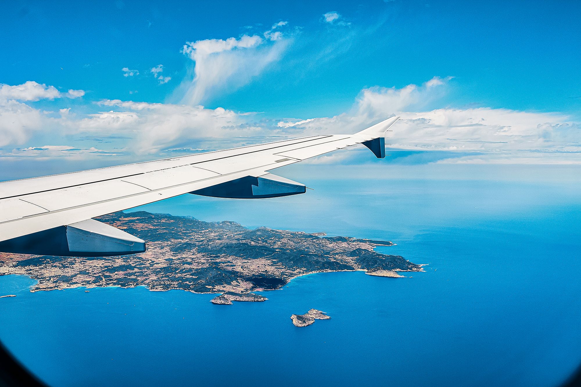 Plane Over Jamaica Window