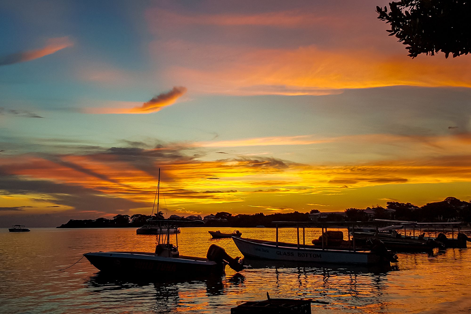 Bloody Bay Jamaica Sunset Boats