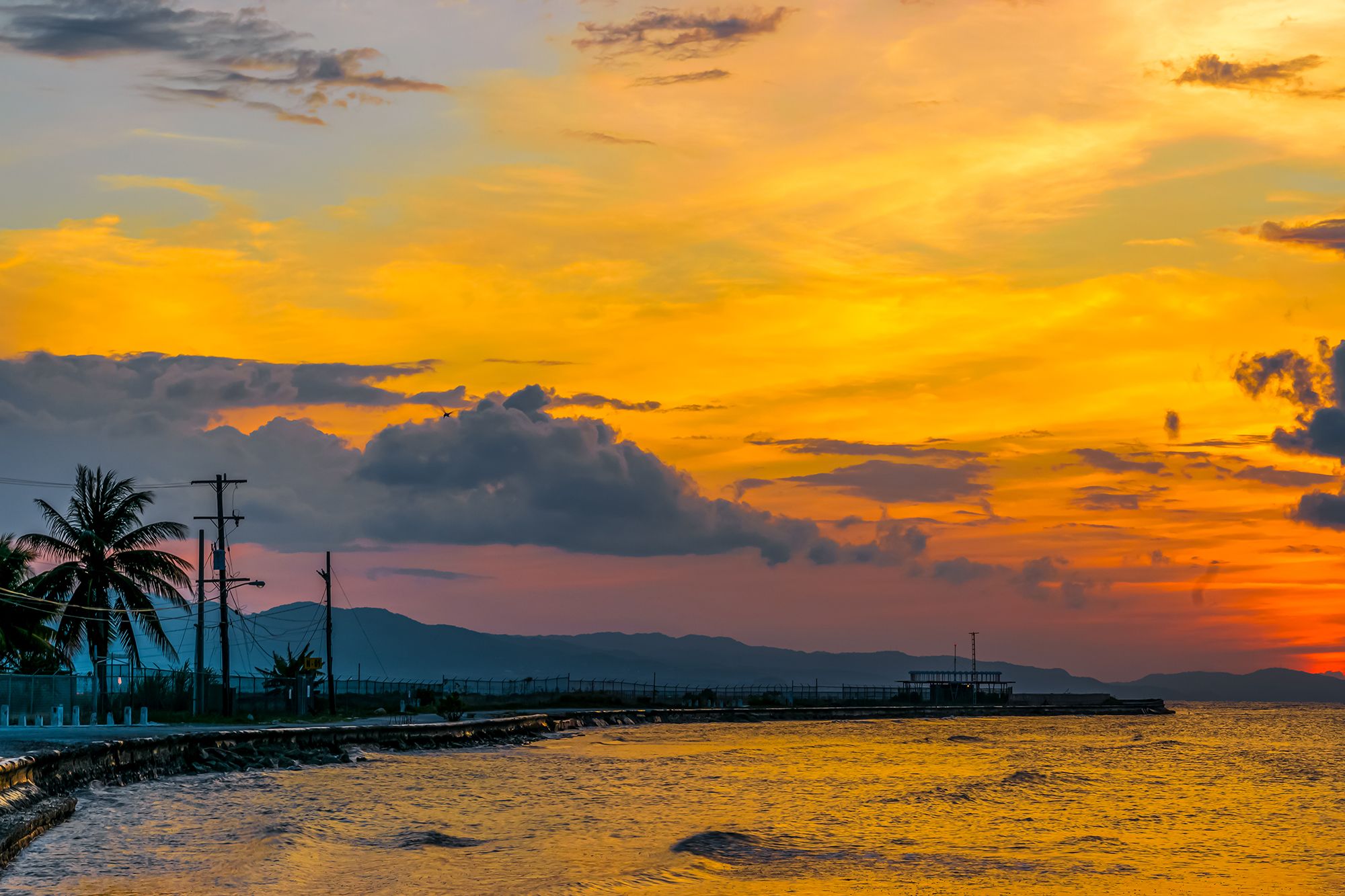 Dead End Beach Montego Bay Jamaica Sunset