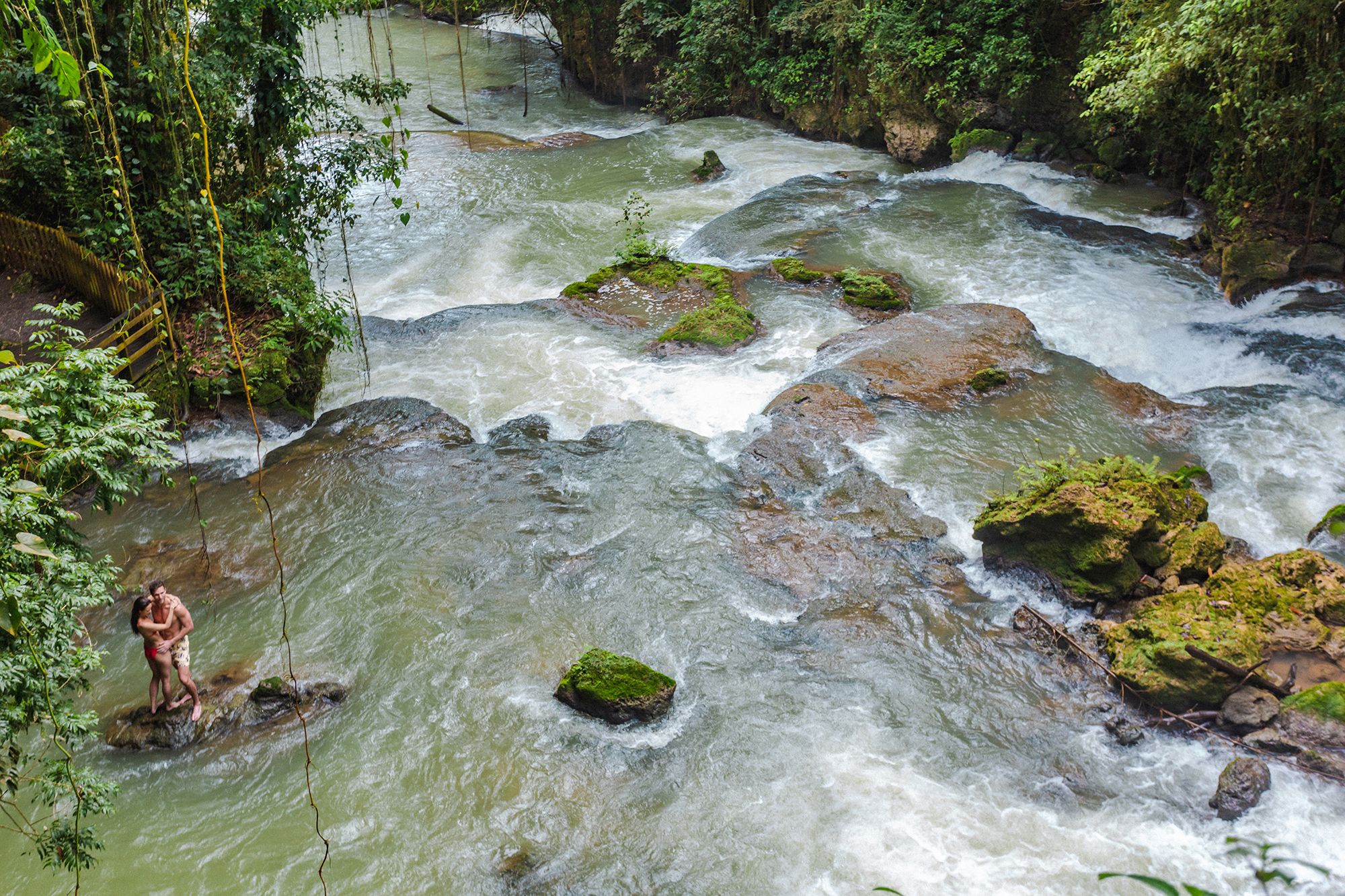 YS Falls Jamaica Couple Overview