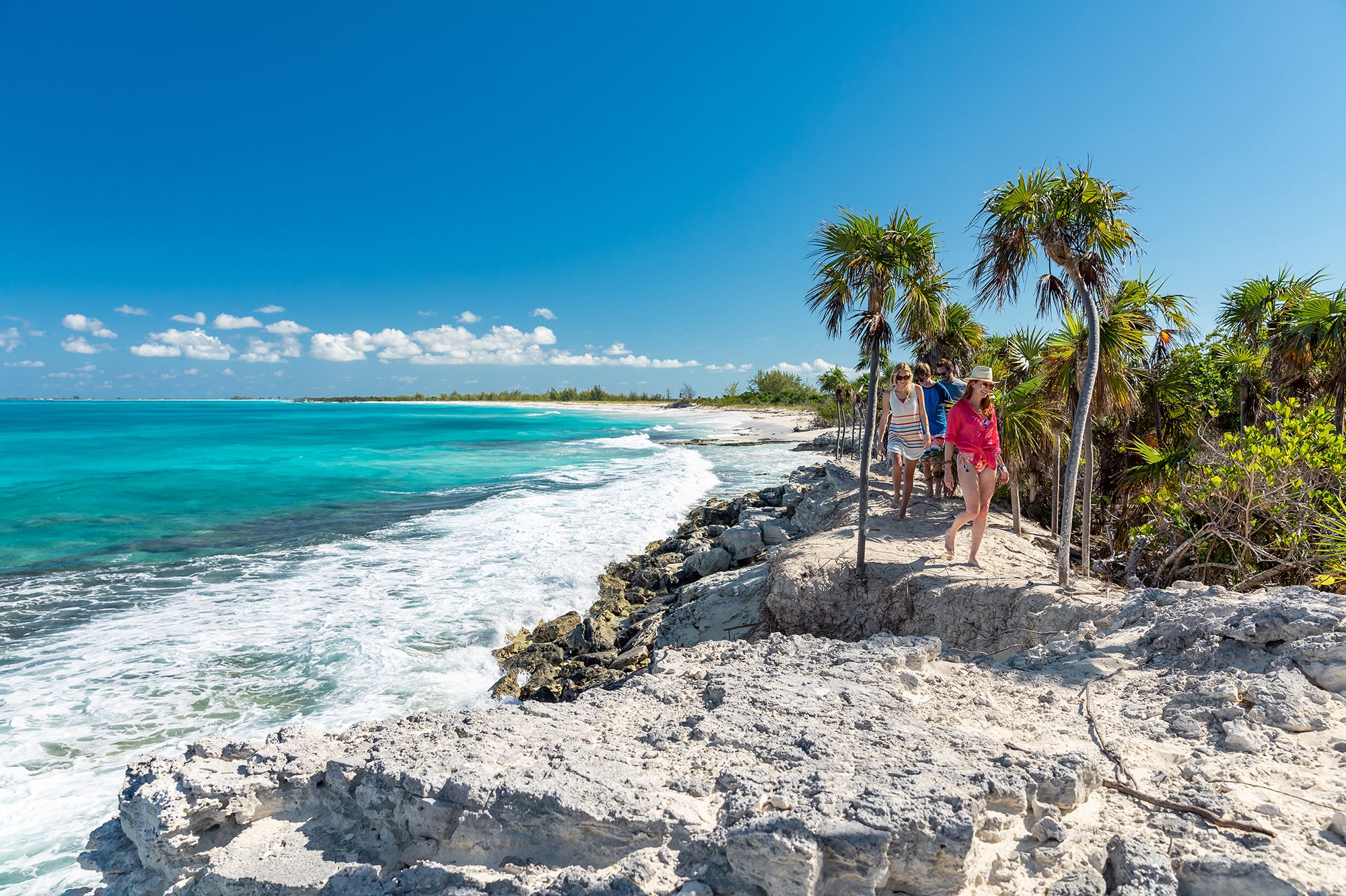 Beaches Turks Caicos Hiking Aerial