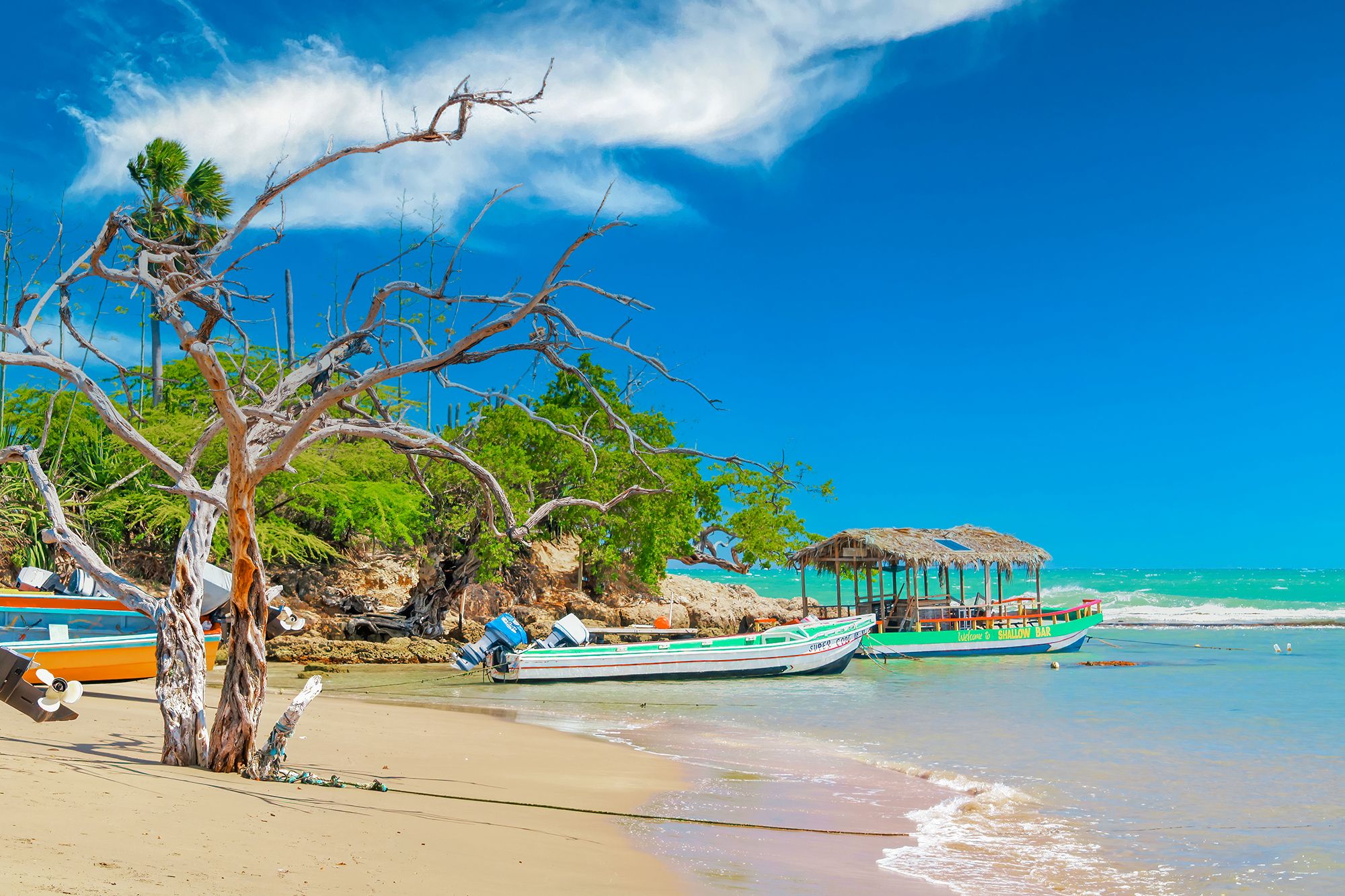 Treasure Beach Jamaica Shore Boats