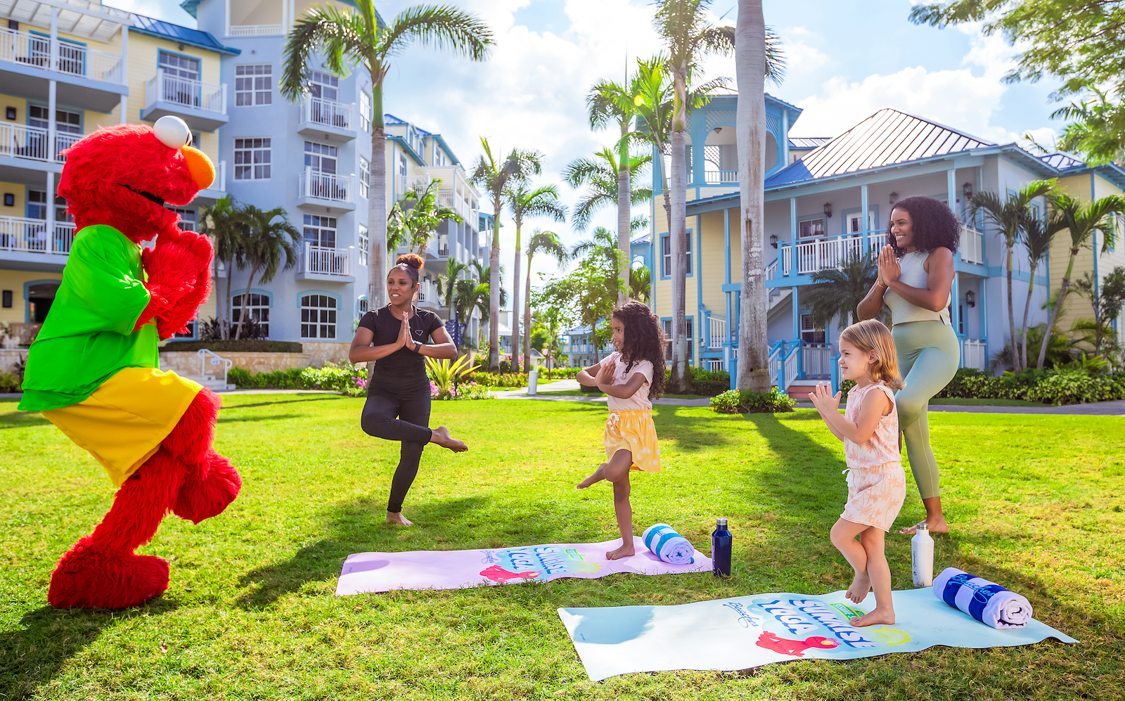 Start Your Day the Elmo Way: Sesame Street Sunrise Yoga, Wellness and Fun at Beaches Resorts