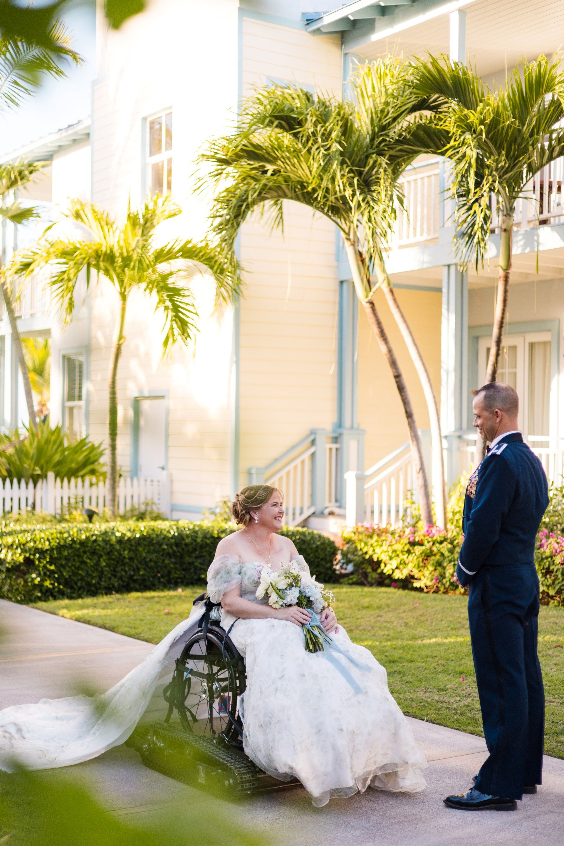 kristy-in-wedding-dress-approaching-ryan-before-ceremony